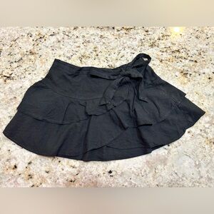 Urban Outfitters  Black Ruffle Mini Skirt
